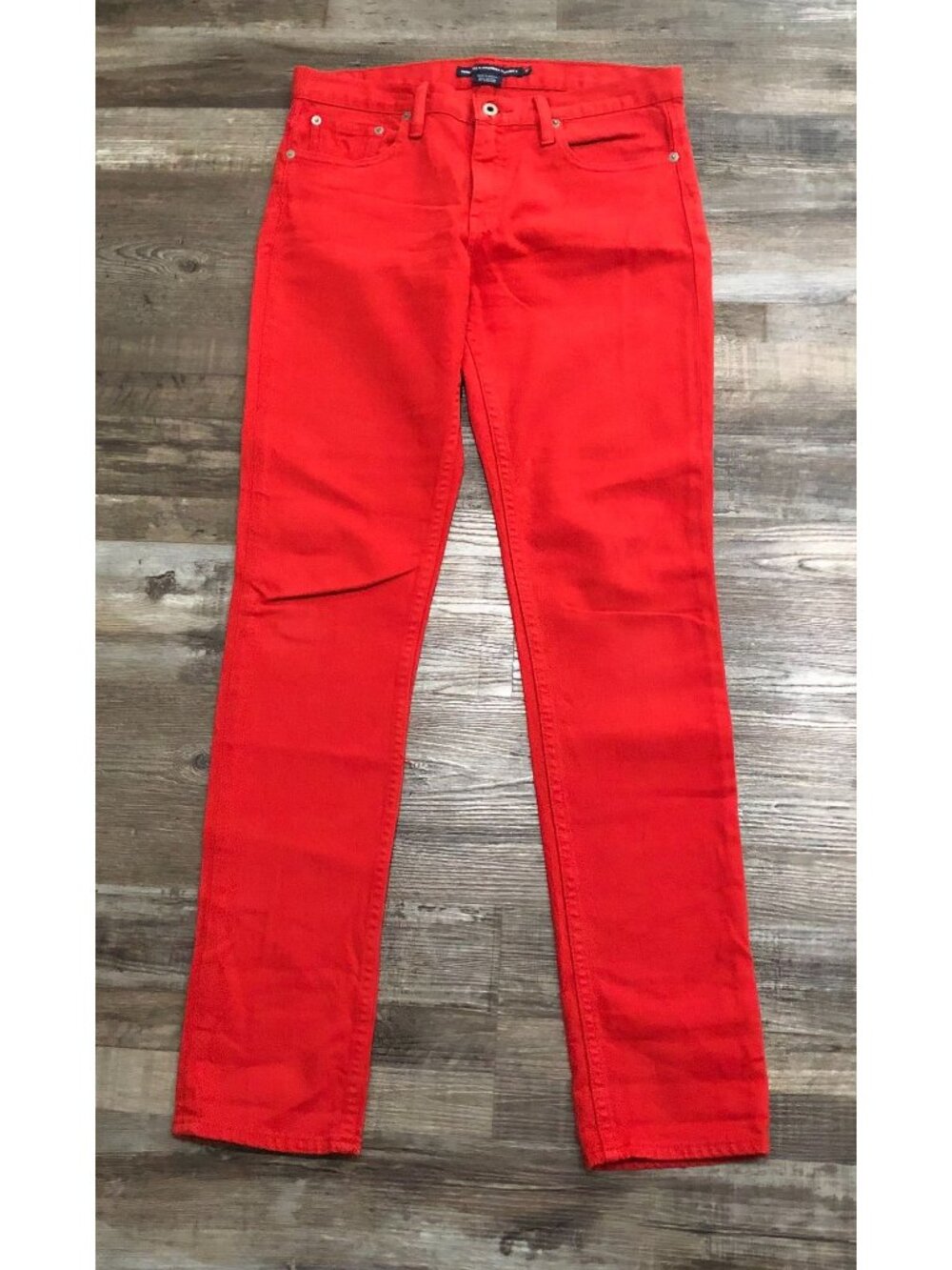 Ralph Lauren Womens Size 30x33 Red Slim Fit Jeans